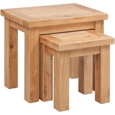 Fairford Oak Nest of Tables - image 1