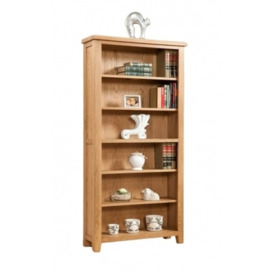 Dorset Oak Tall Bookcase - thumbnail 1
