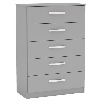 Lynx 5 Drawer Medium Chest - Comes in Grey, Black and White Options - image 1