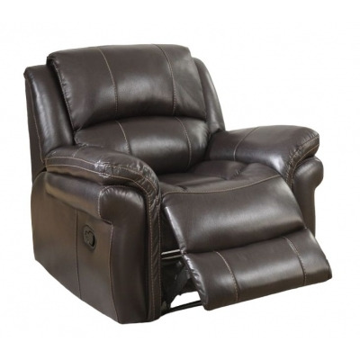Farnham Brown Leather Recliner Armchair