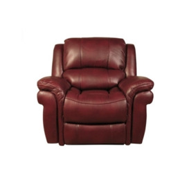 Farnham Burgundy Leather Recliner Armchair