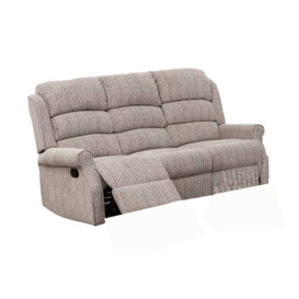 Windsor Natural Fabric 3 Seater Recliner Sofa