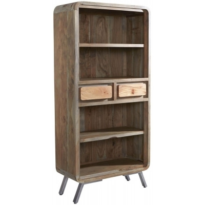 Indian Hub Aspen Iron and Wood Large Bookcase - image 1