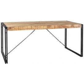 Cosmo Natural Industrial Dining Table - 6 Seater