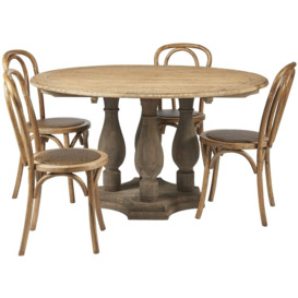 Renton Bentwood Oak Cafe Dining Chair - Cross Back (Sold in Pairs) - thumbnail 2