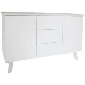 Flux 2 Door 3 Drawer Large Sideboard - Comes in White, Cappuccino and Grey Options - thumbnail 1