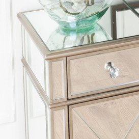 Antoinette Mirrored TV Unit with Champagne Trim - thumbnail 2