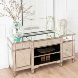 Antoinette Mirrored TV Unit with Champagne Trim - thumbnail 1