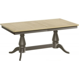 Harmony Grey Painted Pine 6-8 Seater Extending Dining Table
