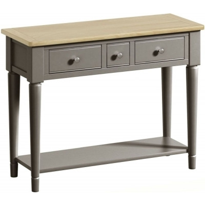 Harmony Grey Painted Pine Console Table - image 1