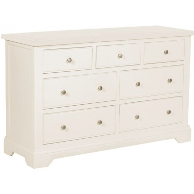 Lily White Painted 3 Over 4 Drawer Chest - image 1