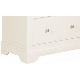 Lily White Painted 4 Drawer Tall Chest - thumbnail 3