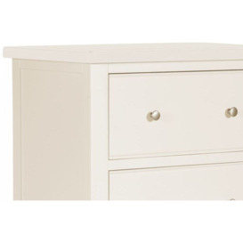 Lily White Painted 4 Drawer Tall Chest - thumbnail 2