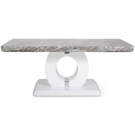 Neptune Marble Effect Grey White/ Coffee Table