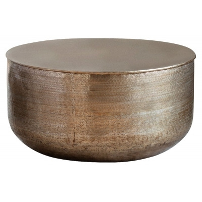 Georgia Hammered Brass Coffee Table - image 1