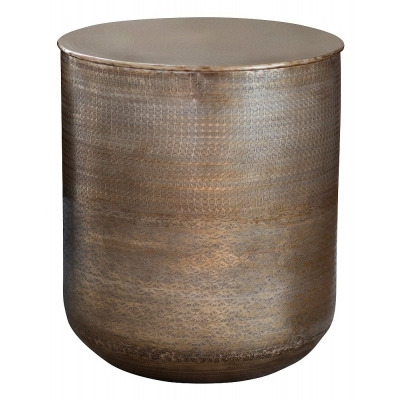 Georgia Hammered Brass Side Table - image 1