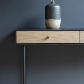 Denver Industrial 2 Drawer Console Table - thumbnail 3