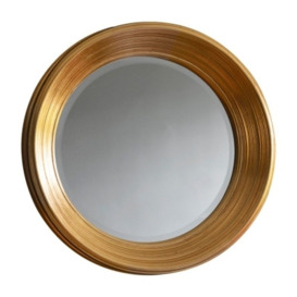 Dakota Gold Round Mirror - 65cm x 65cm