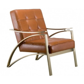 Stone International Camilla Leather Occasional Chair - thumbnail 1