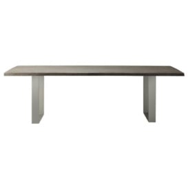 Huntington Grey Acacia Wood and Metal Dining Table - 8 Seater