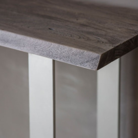 Pembroke Grey Acacia Wood and Metal Console Table - thumbnail 2