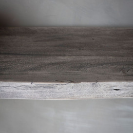 Pembroke Grey Acacia Wood and Metal Console Table - thumbnail 3