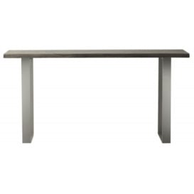 Pembroke Grey Acacia Wood and Metal Console Table