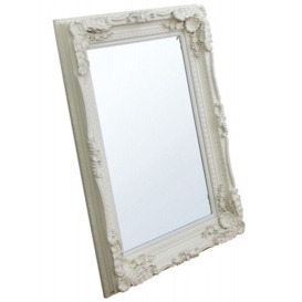 Allison Cream Rectangular Mirror - 89.5cm x 120cm - thumbnail 1