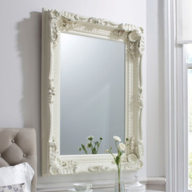 Allison Cream Rectangular Mirror - 89.5cm x 120cm - thumbnail 2