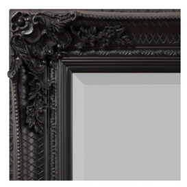 Kamila Black Leaner Rectangular Mirror - 79.5cm x 165cm - thumbnail 2