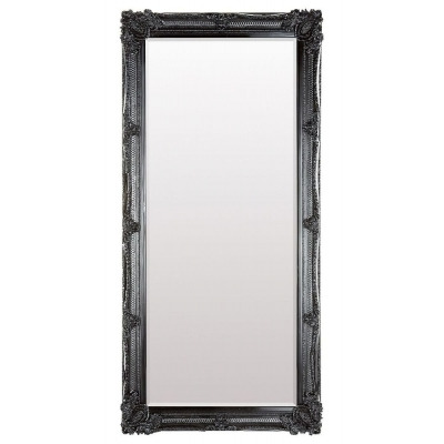 Abbey Black Leaner Rectangular Mirror - 79.5cm x 165cm - image 1