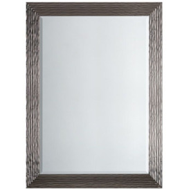 Avianna Silver Large Rectangular Mirror - 76cm x 104cm