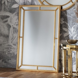 Ainsley Gold Rectangular Mirror - 121cm x 80cm - thumbnail 2