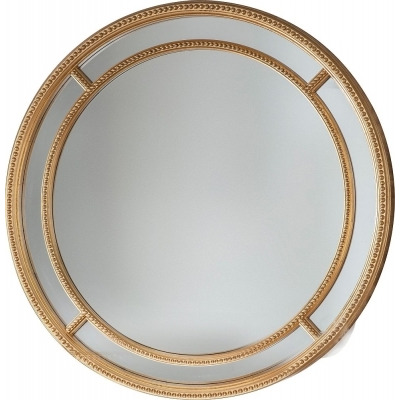 Ainsley Gold Round Mirror - 90cm x 90cm - image 1