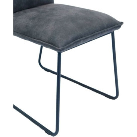Larson Grey Suede Fabric Bar Stool (Sold in Pairs) - thumbnail 3