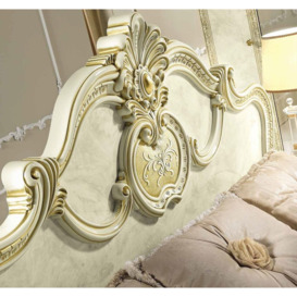 Camel Leonardo Night Italian Ivory High Gloss and Gold Bed - thumbnail 2