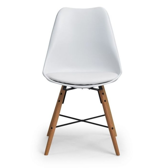 Kari Dining Chair (Sold in Pairs) - Comes in White Leather, Black Leather & Grey Leather - image 1