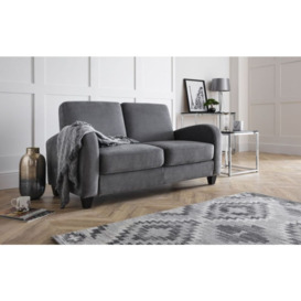 Vivo Dusk Grey Chenille Fabric 3 Seater Sofa - thumbnail 2