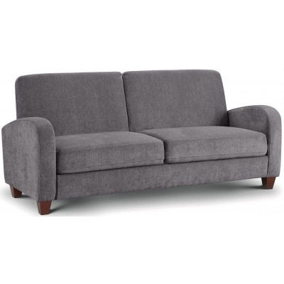 Vivo Dusk Grey Chenille Fabric 3 Seater Sofa - image 1