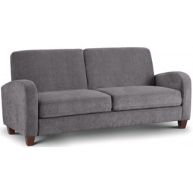 Vivo Dusk Grey Chenille Fabric 3 Seater Sofa