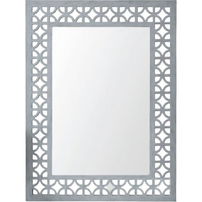 Russell Grey Rectangular Wall Mirror - 90cm x 120cm - image 1