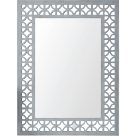 Russell Grey Rectangular Wall Mirror - 90cm x 120cm