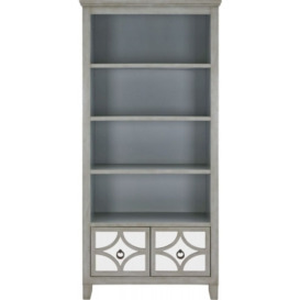 Russell Grey Mirrored Bookcase