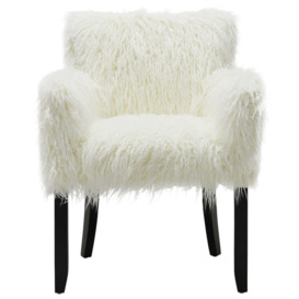 Newcastle Faux Sheepskin Fur Tub Chair - thumbnail 1