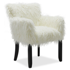 Newcastle Faux Sheepskin Fur Tub Chair - thumbnail 3