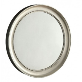 Mercury Silver Round Wall Mirror - 100cm x 100cm - thumbnail 1