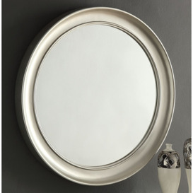 Mercury Silver Round Wall Mirror - 100cm x 100cm - thumbnail 2
