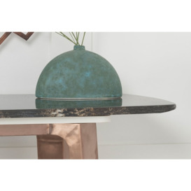 Clearance - Urban Deco Aurora Brown Marble and Bronze Console Table - thumbnail 3