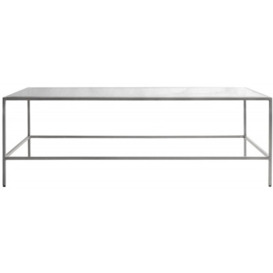 Norwich Glass and Metal Coffee Table - Comes in Silver and Champagne Options - thumbnail 1