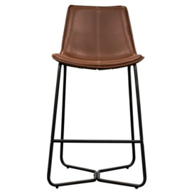 Sacramento Bar Stool (Sold in Pairs) - Comes in Brown, Charcoal and Ember Options - thumbnail 1